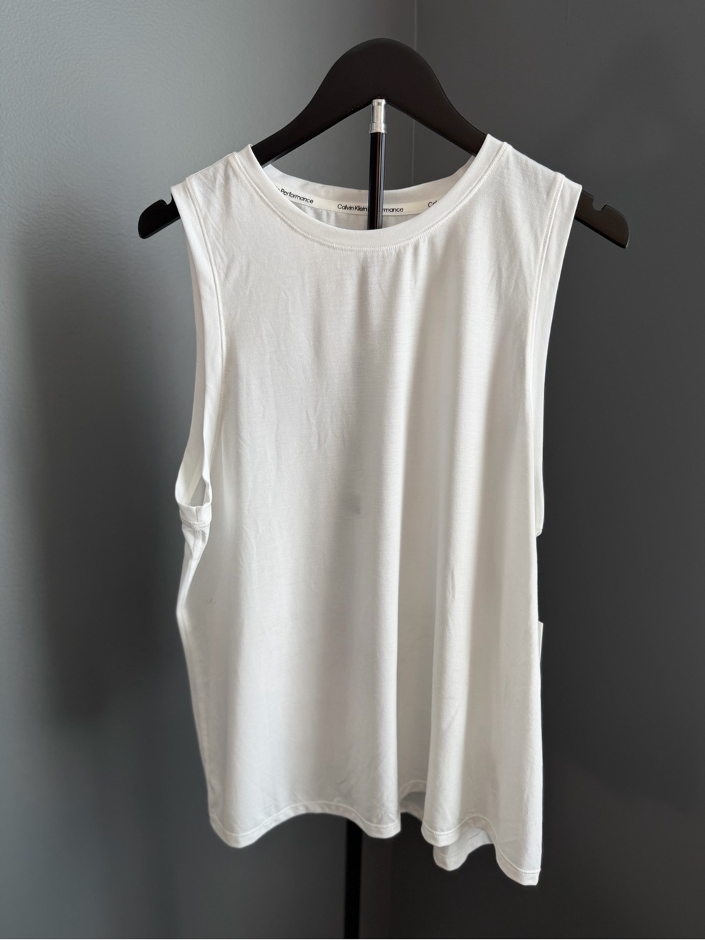 Calvin Klein Performance White Muscle Tank Top
